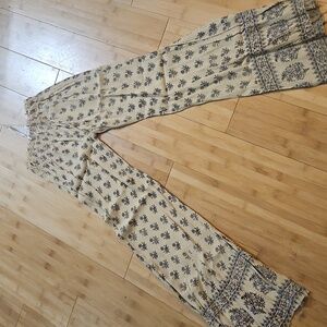 Fp One Free People One Blockprint Bell Buttom Pant